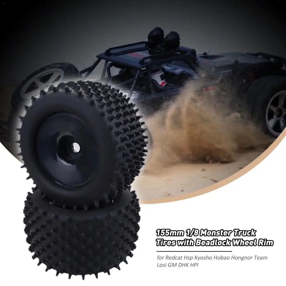 155 мм 1/8 Monster Truck шины с колесо бедлоком для Redcat Hsp Kyosho Hobao Hongnor Team Losi GM DHK HPI|Детали и