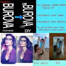 Из серии "сделай сам" Дизайн собственное имя Настройка печати Вашего фото картинки чехол для телефона чехол для samsung i9300/i9308/Galaxy S3