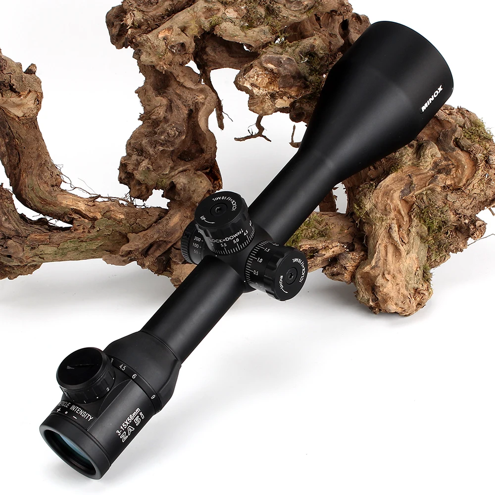 MINOX ZA 5i HD 3-15x56 SF охотничьи оптические прицелы с подсветкой Стекло травленая сетка боковая параллакса башенки Блокировка сброса съемки область