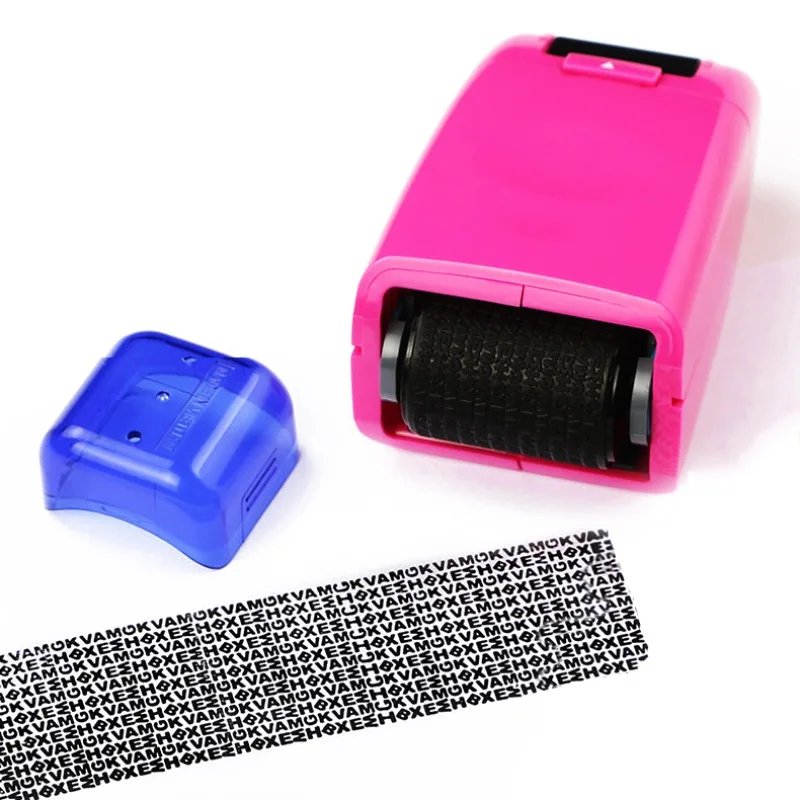 

Self-inking Stamp Guard Your ID Roller Stamp Messy Code Security Personal Information Privacy Security Office Refill