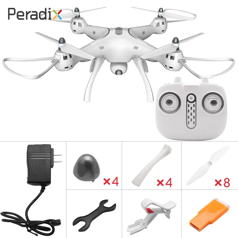 

Peradix Aircraft quadcopter X8 PRO 7.4v 2000mAh GPS 2.4GHz 2.0MP HD Camera 12 Min Movability Camera Speed Adjustable RC Drone