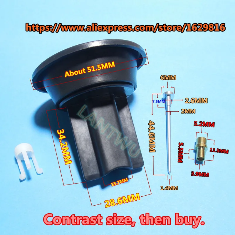 Scooter Keihin carburetor KT CVK24 Knife gate type plastic diaphragm