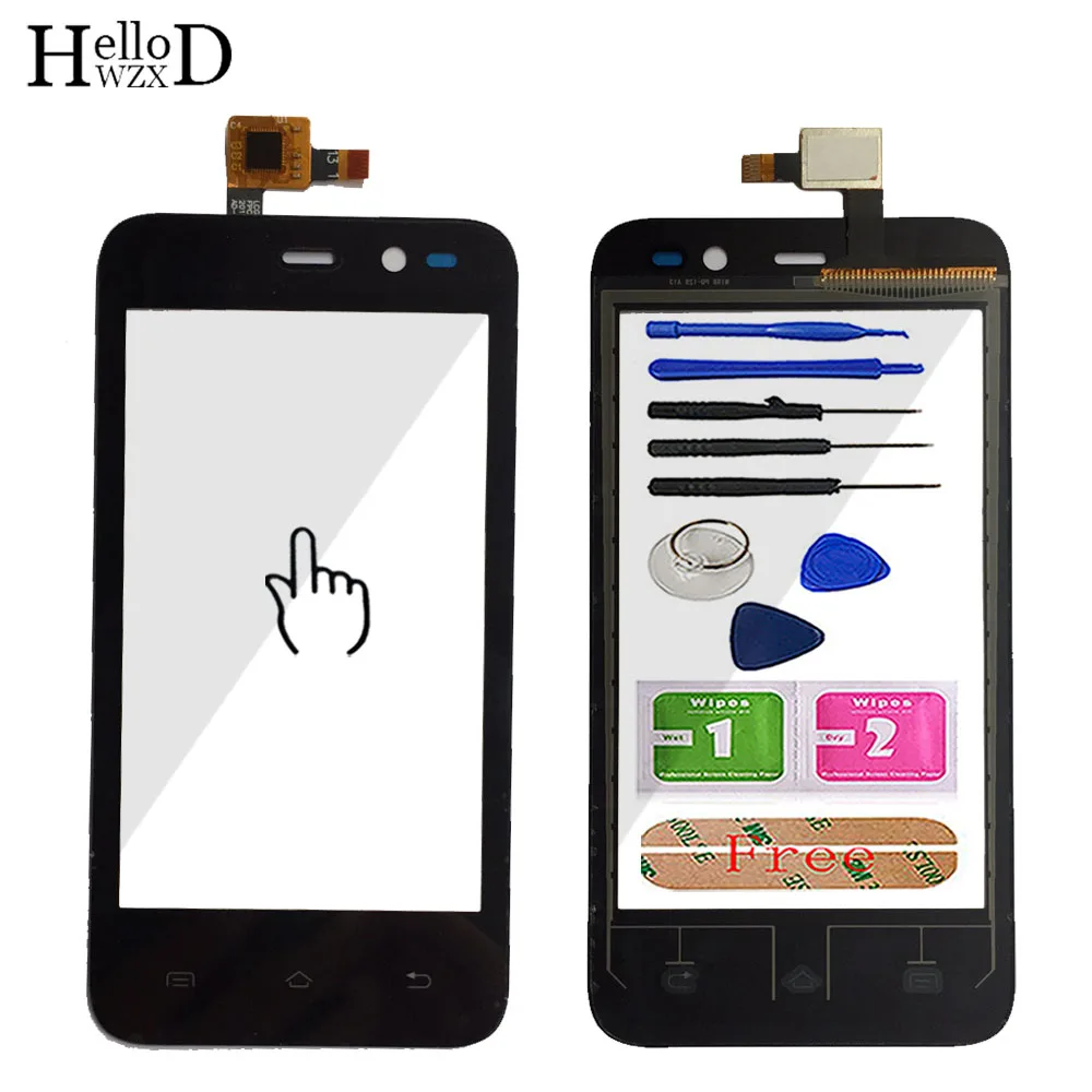 

4.0'' Mobile Phone TouchGlass For ZTE Blade Leo Q1 Front Touch Screen Glass Digitizer Panel Lens Sensor Tools Free Adhesive