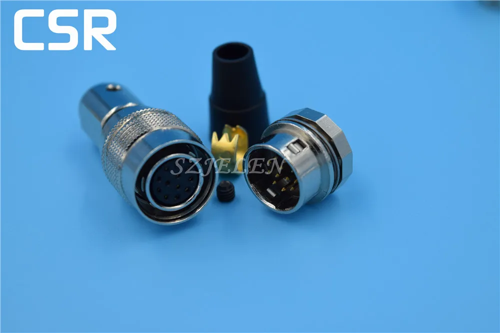 

Hirose Connector 12 pin Plug and socket , HR10A-10P-12S/HR10A-10R-12P,Camera cable connector, Communication connector