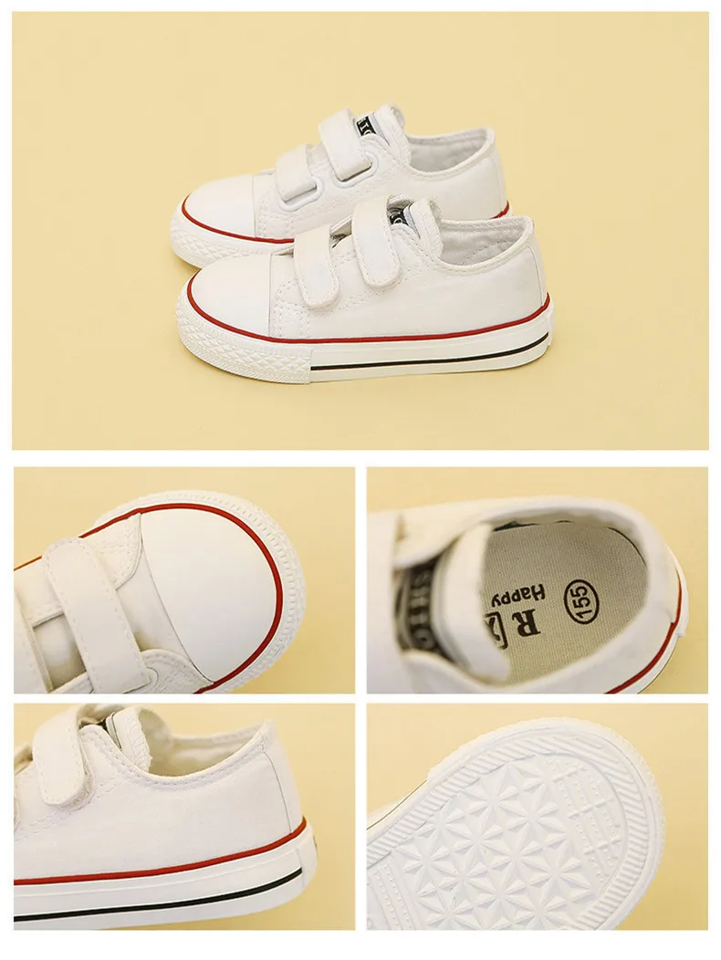 Sapatos para a Menina Sapatos de Lona Moda da Criança Bebê Crianças Meninos Nova Primavera Verão Meninas Tênis Branco Sapatos 2020 4 Bebê crianças sapatos para a menina crianças