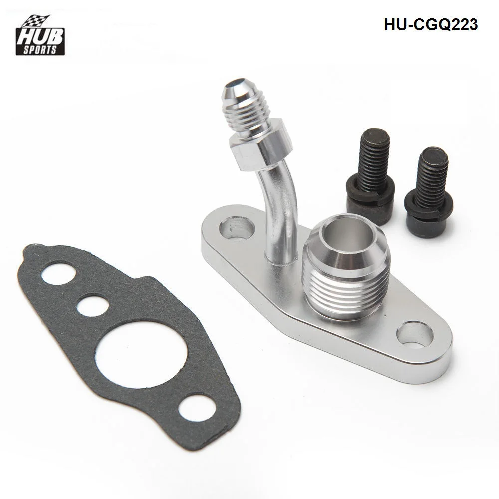 Turbo Oil Feed & Drain Flange Fit For TOYOTA CT20 CT26 4AN 10AN HU-CGQ223