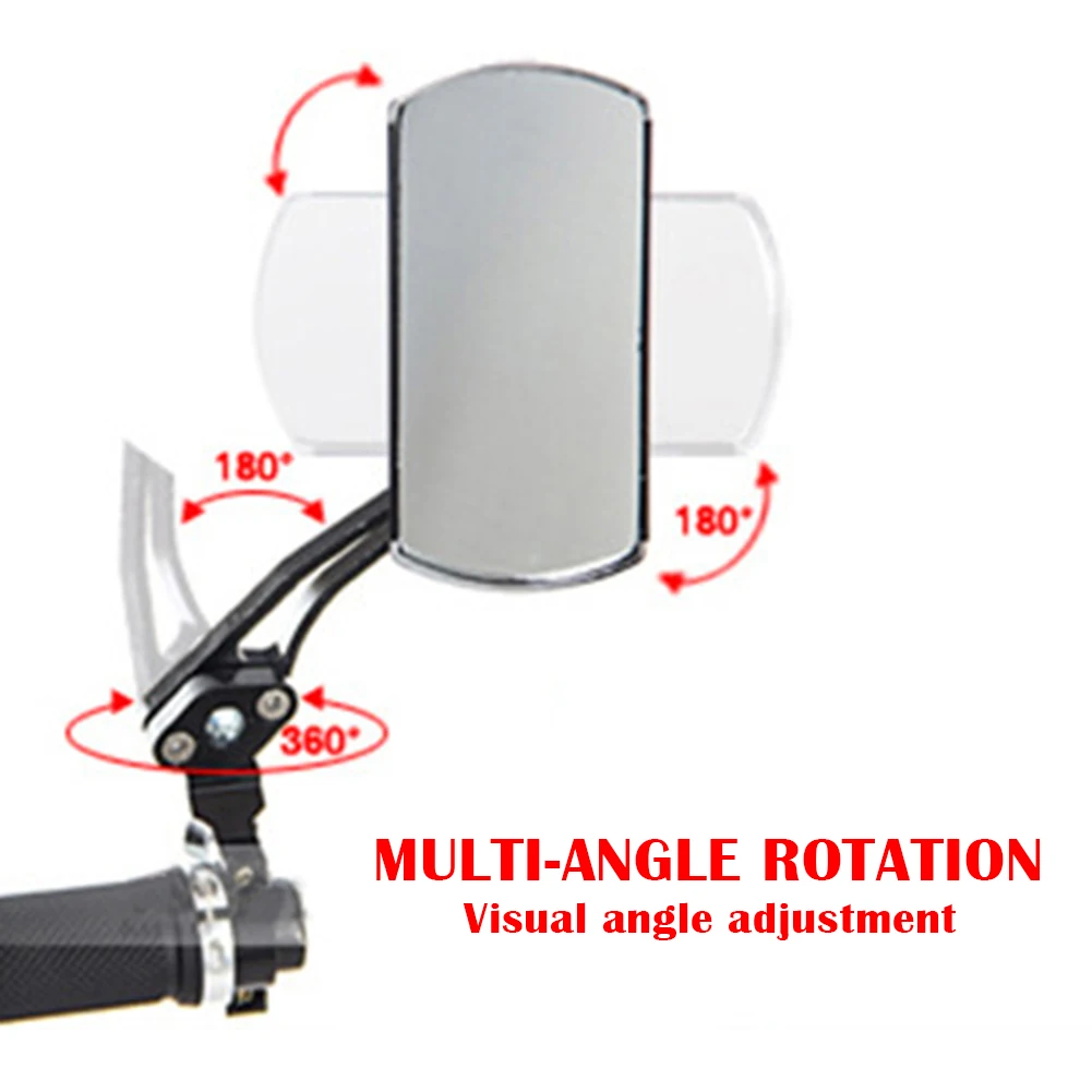 1 пара складное зеркало заднего вида из алюминиевого сплава для велосипеда, регулируемое зеркало для горного велосипеда, Аксессуары для велосипеда