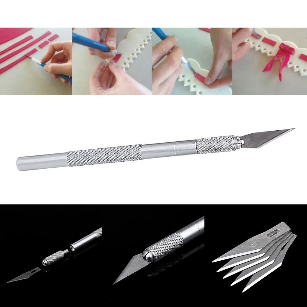 6pcs/set Fruit Sculpting Knife Carving Pastry Knife Cake Decorating