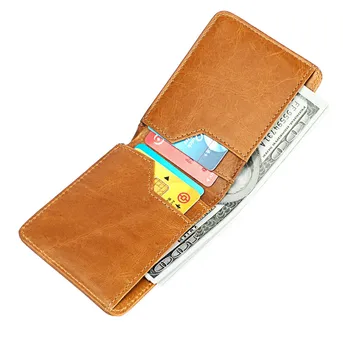 

Man Wallets Rfid Blocking Mini Men Wallets Male Casual Genuine Leather Vintage Business Card Holder small wallet
