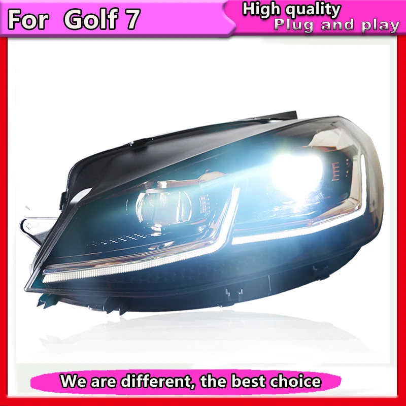 Автомобильный Стайлинг для VW Golf 7 фары Golf7 upgrade 5 светодиодный ная фара 2013 2017 DRL H7 D2H