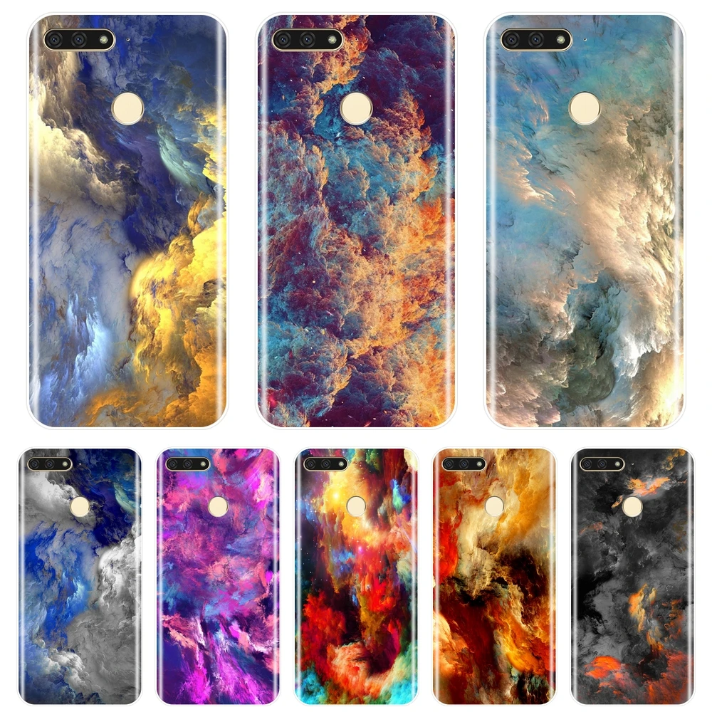 

TPU Soft Phone Case For Huawei Y3 Y5 Y6 Y7 2017 II Pro Silicone Art Colorful Back Cover For Huawei Y5 Y6 Y7 Prime 2018 Y9 2019