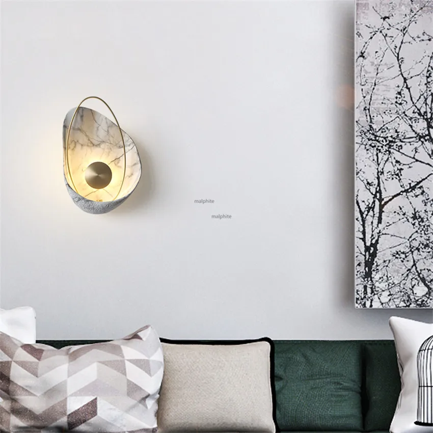 

Nordic Style Simple Design LED Wall Lamp Bedroom Bedside Wall Sconce Lighting Light Fixture Coffee Shop Resin Decor Wall Lights