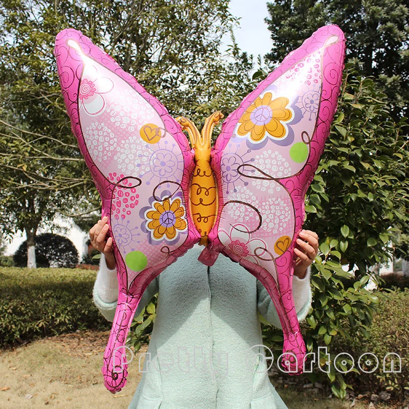 

Large 40 inch 6pcs/lot butterfly Foil balloons for birthday party decorations wedding party animal balloon Globos toy