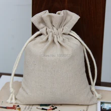 100 шт/лот) высокое качество джут/Лен шнурок мешок ювелирных изделий для кофейных зерен, размер быть настроен, много цветов