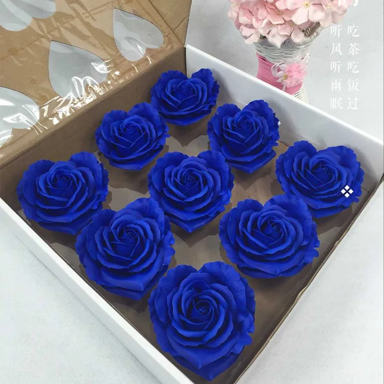 

Flower bouquet Florist heart-shaped rose soap soap bag florist flower bouquets of roses simulation materials