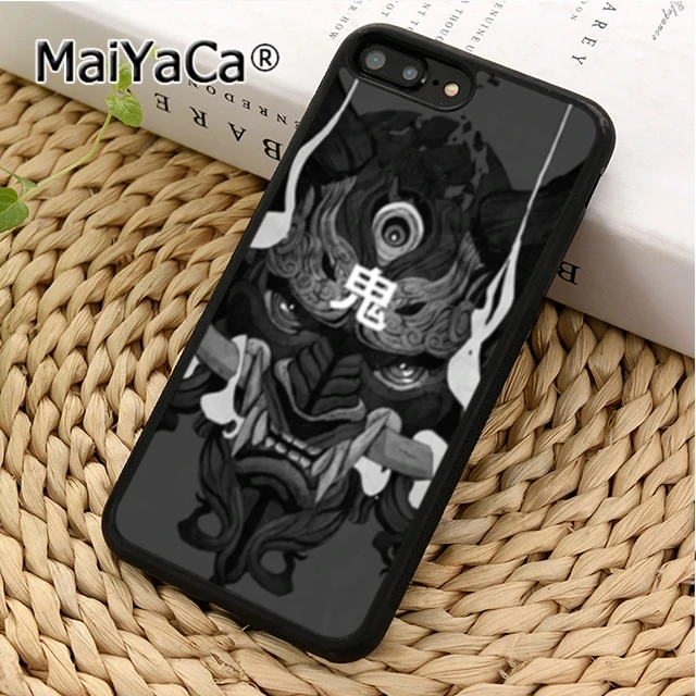 Maiyaca Japanese Oni Hannya Demon Mask Cool Phone Case Cover For Iphone