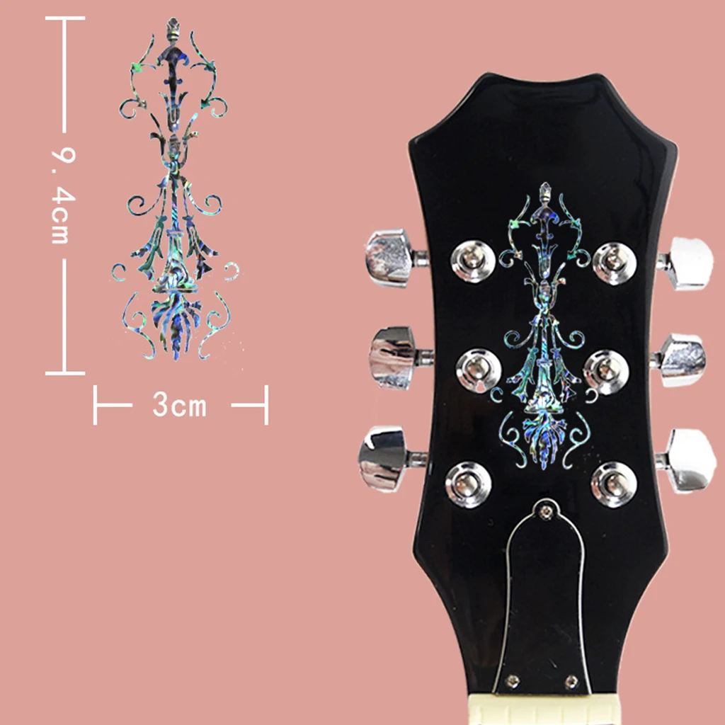 Buy Shell Guitar Headstock Inlay Sticker Decal for