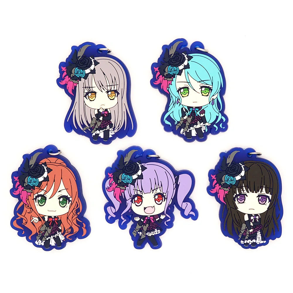 Взгляд! Roselia Аниме игра имай Лиза хикава Sayo Udagawa Ako Minato Yukina Shirokane Rinko резиновый ремешок брелок
