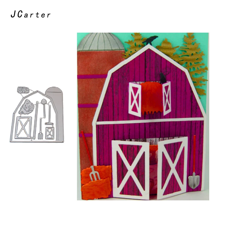 

JC Building Metal Cutting Dies Craft Cut Die Stencil Attic House Scrapbook DIY Handmade Album Paper Cards Decor Model 2019 Dies