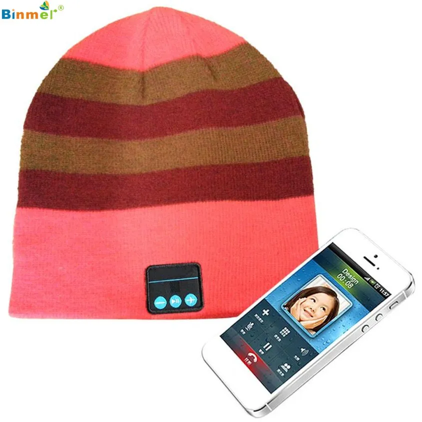 

Binmer Superior Quality Soft Unisex Winter Thicken Hat Wireless Bluetooth Smart Cap ST28