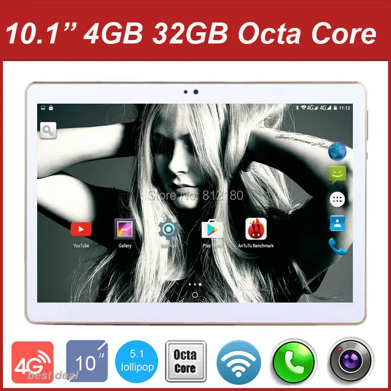  2016 New DHL Free 3G 4G Lte 10 inch Tablet PC Octa Core 4GB RAM 32GB ROM Dual SIM Cards Android 5.1 GPS Tablet PC 10 10.1 +Gifts 