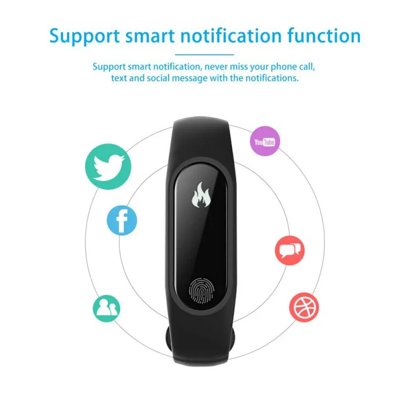 

M2 smart bracelet Bluetooth waterproof sports fitness smart belt pedometer Smartwatch PK mi with 2 multi-color smart watch