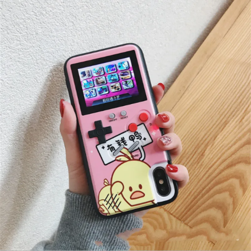 

Drop shipping Full Color Display Tetris Gameboy Phone Cases For Iphone X Xs Max Xr TPU Back Cover For iPhone 6 6S 7 8 Plus Coque