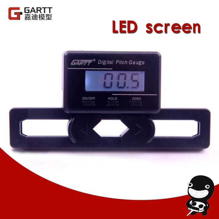 Freeshipping GARTT Helicopter Electronic Digital Pitch Gauge For RC Helicopter