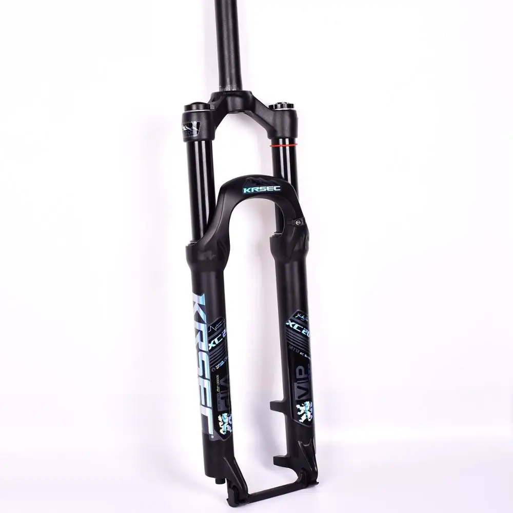 KRSEC вилка для горного велосипеда из магниевого сплава 26er дюймов, вилка для горного велосипеда 32 RL100mm, Аксессуары для велосипеда - Цвет: Черный