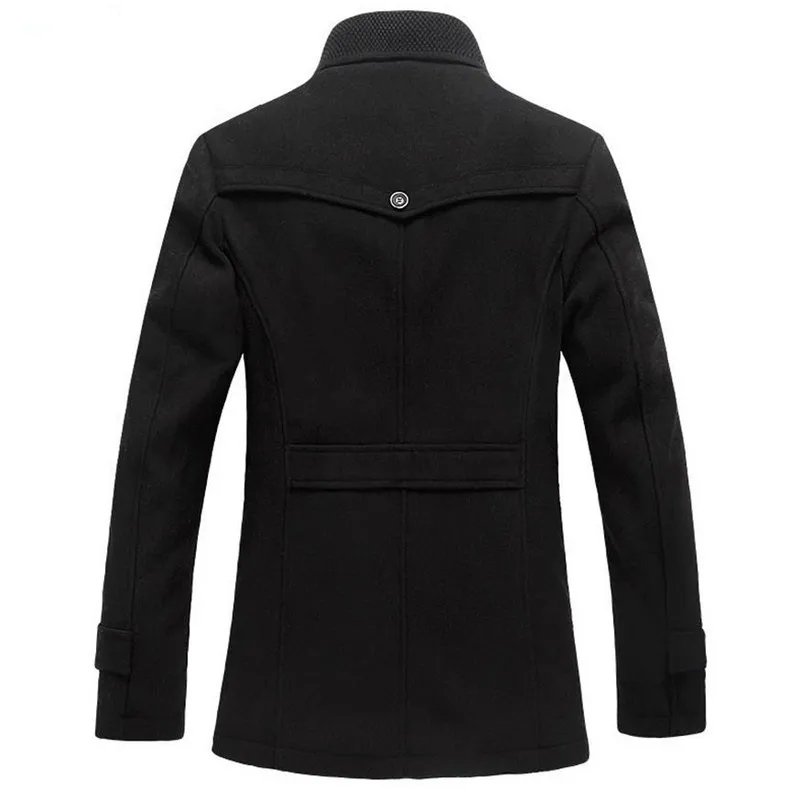 Популярная мужская куртка высокого качества на осень и зиму повседневные пальто, шерстяной жакет