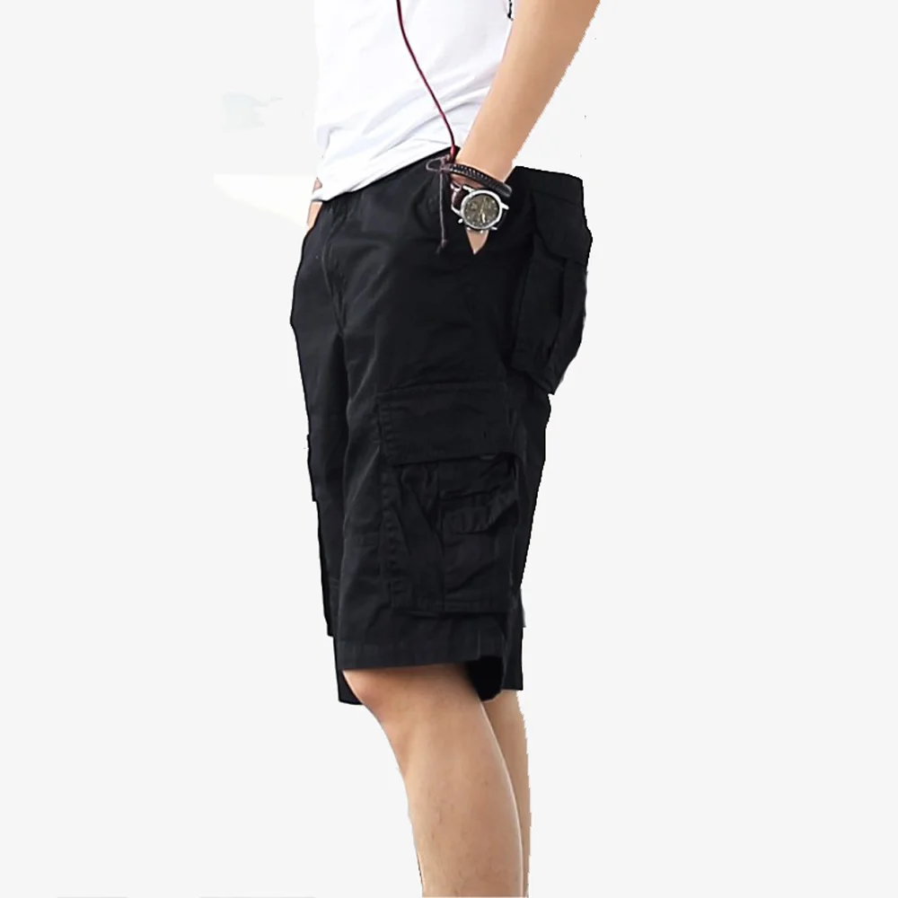 Тактические шорты-карго для мужчин с несколькими карманами в стиле милитари, пляжные шорты для мужчин, спортивные походные шорты в стиле милитари, большие размеры