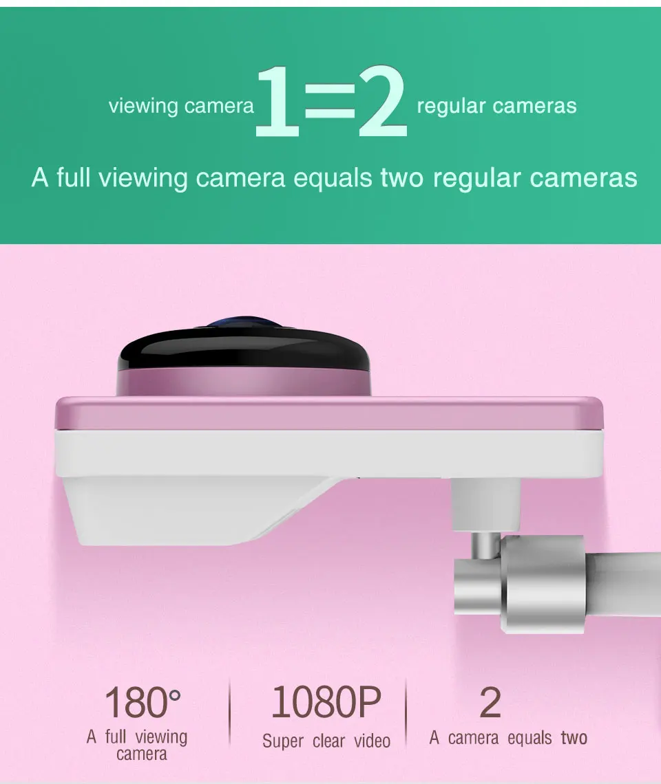 VStarcam C60S панорамная Wifi ip-камера 1080P FHD 2mp рыбий глаз ip-камера Беспроводная 180 градусов широкий угол, поддержка sd-карты, IR-CUT