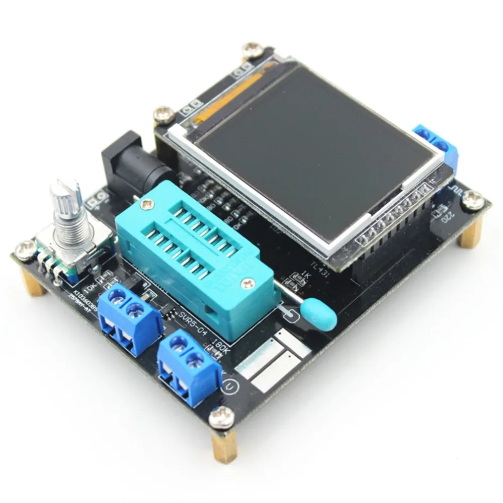 Новый GM328 Полностью Собранный Транзистор тестер LCR диод емкость ESR метр ШИМ