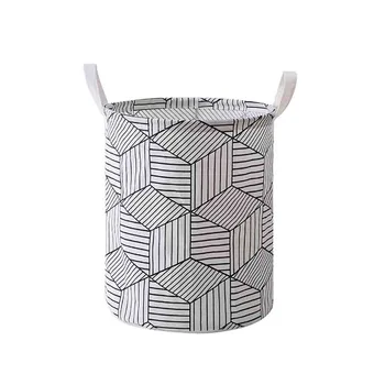 

Laundry Hamper Clothes Basket Cotton Waterproof Washing Bag Foldable Storage Home Improvement Useful Tools Drop Shipping #R5