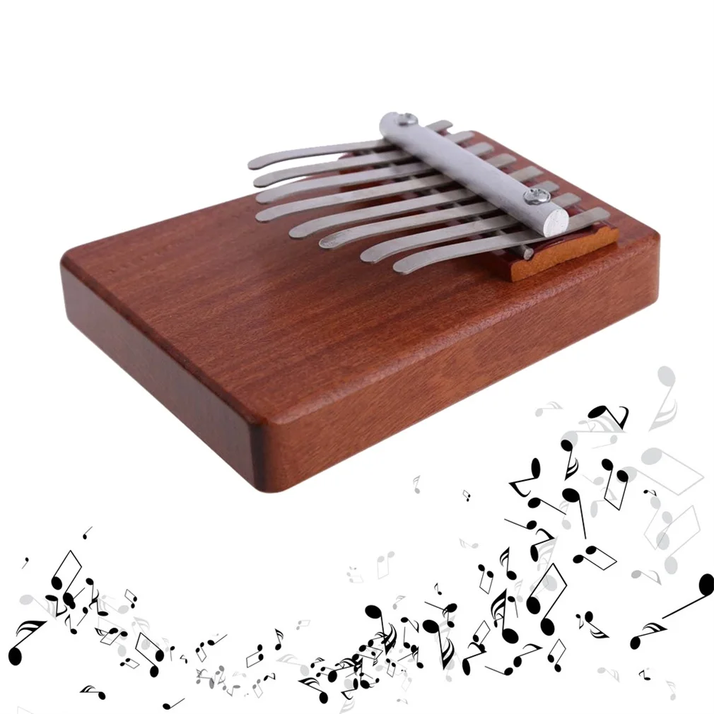 OCDAY 8 Keys Kalimba Mbira Likembe Sanza Finger Thumb Piano Rosewood