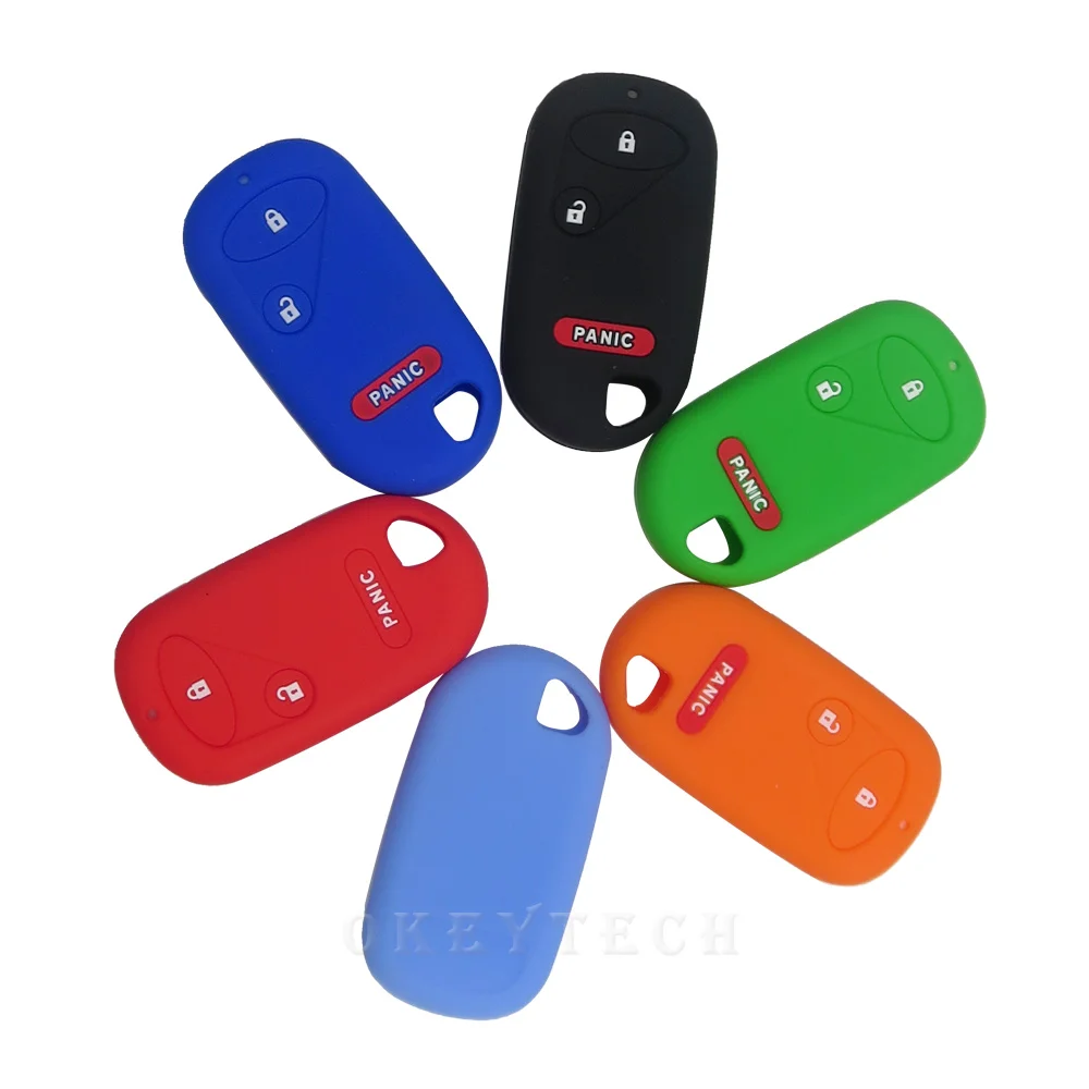 Silicone Car Key Cover Case For Honda Civic Element Accord CR-V3 Car-stying Soft Silica Gel Skin Protector Shell Free Shipping
