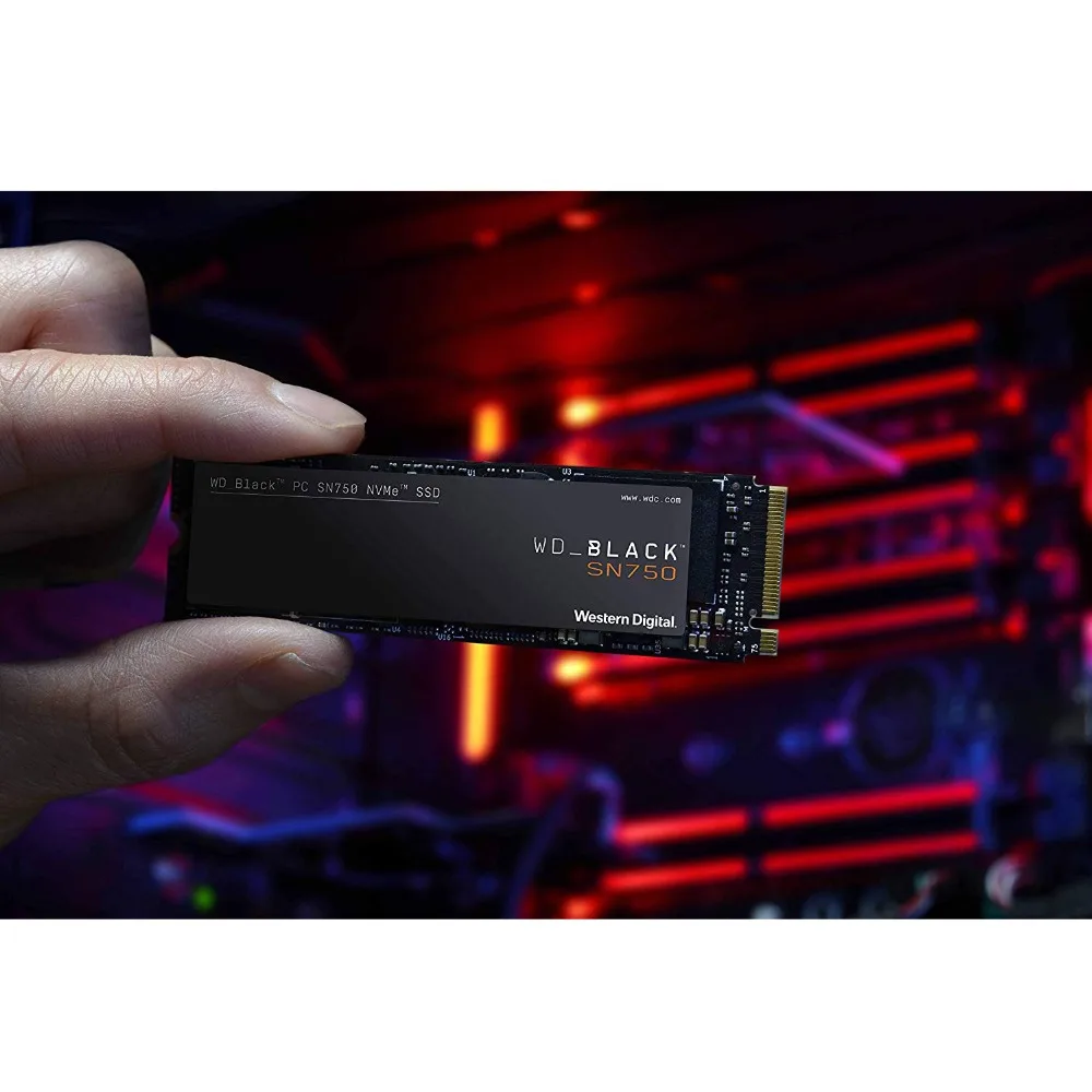 WESTERN DIGITAL WD BLACK SN750 3D NAND SSD 1 ТБ M.2 2280 NVMe PCIe Gen3 * 4 Внутренний твердотельный накопитель