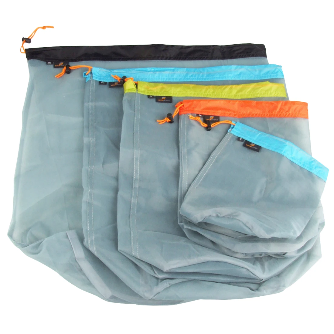 

Ultralight Camping Sports Mesh Drawstring Storage Bag Hiking Climbing Stuff Sack Drawstring Laundry Bag S-XXL