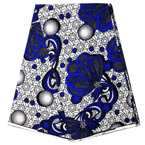 Real de Alta Africano para Festa Dashiki Algodão Cera Imprime Tecido Ankara Micle Qualidade 6 Metros Vestido 2020 100%