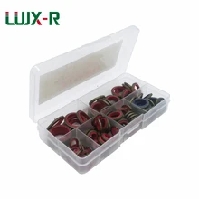 LUJX-R, 100 шт резиновых NBR металлических колец, Набор уплотнений, набор плоских колец, уплотнительная шайба, набор для масляной трубы, механическая прокладка, коробка