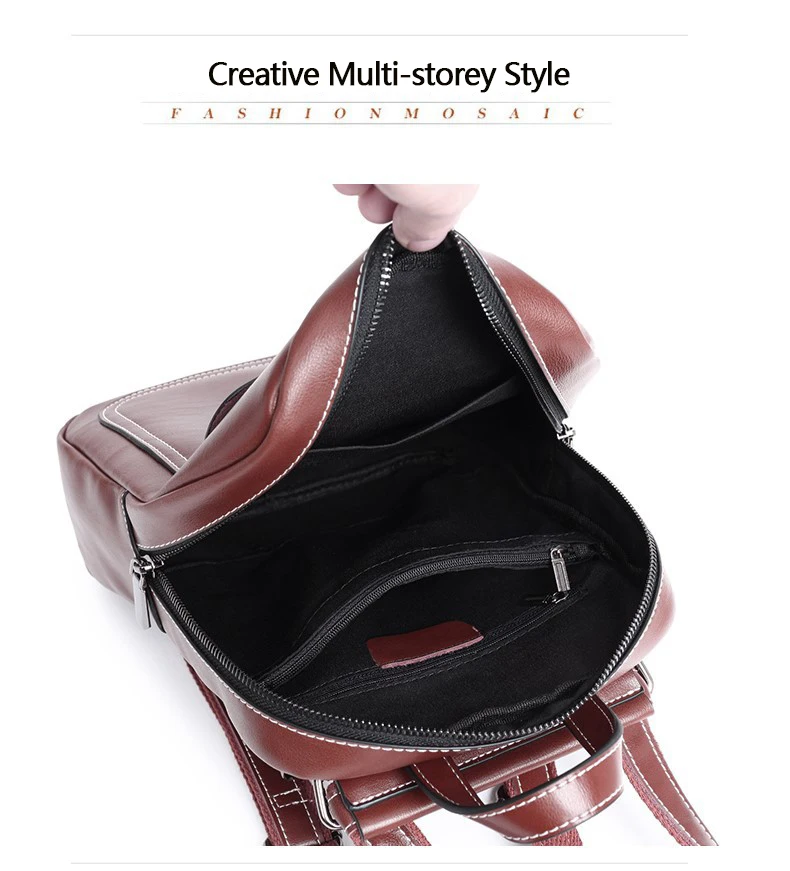 Zency натуральная кожа Модный женский рюкзак классический черный Дамская Повседневная дорожная сумка стиль преппи школьная сумка для девочки
