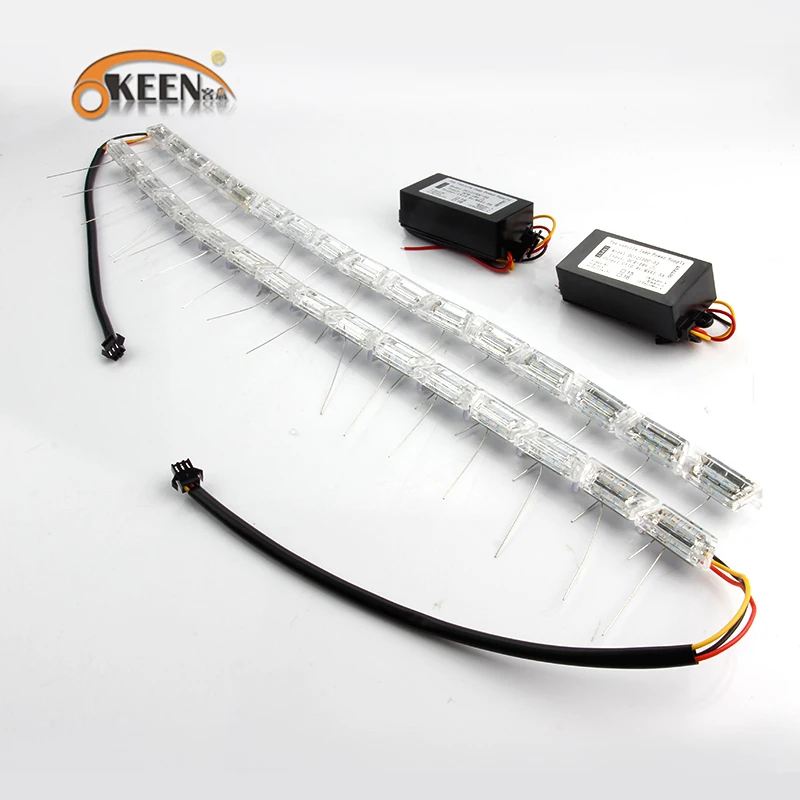 Светодиодный светильник OKEEN Fire Ghost WhiteDRL световая лента angel eye Switchback светодиодный