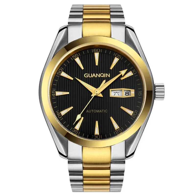 Mens Watches GUANQIN Clock Men Wristwatch Mens Automatic Self-Wind Sapphire Crystal Luminous Waterproof Luxury Mechanical Watch (4)