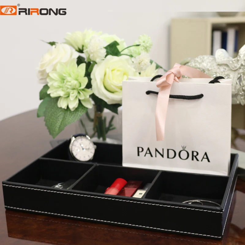 

Fashion Leather Office File Pen Name Card Makeup Storage Box Nail Casket Holder Desktop Sundry Storage Tools