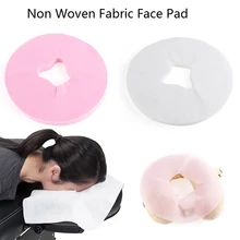 100 шт./компл. одноразовые нетканые ткани Подушечка Для лица спа наволочка спа отдыха наложения Массажный Стол Крышка отверстия Инструменты для ухода за лицом