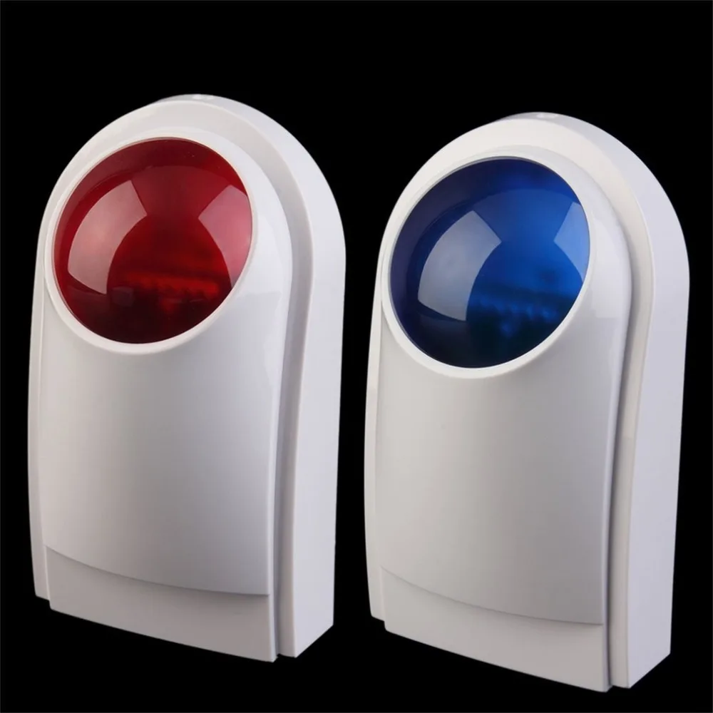 

1pcs Wireless Alarm Outdoor Waterproof Flash Siren Sound Strobe Flash Alarm Siren For Wifi GSM PSTN Home Security Alarm System