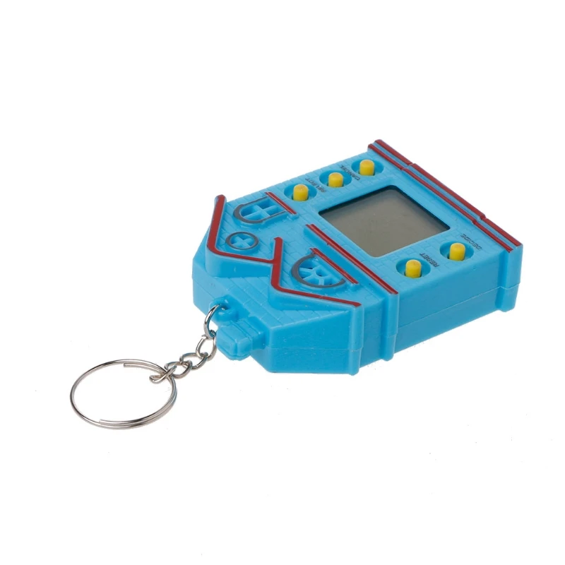 

1PC Mini House Design LCD Virtual Digital Pet Electronic Game Machine With Keychain
