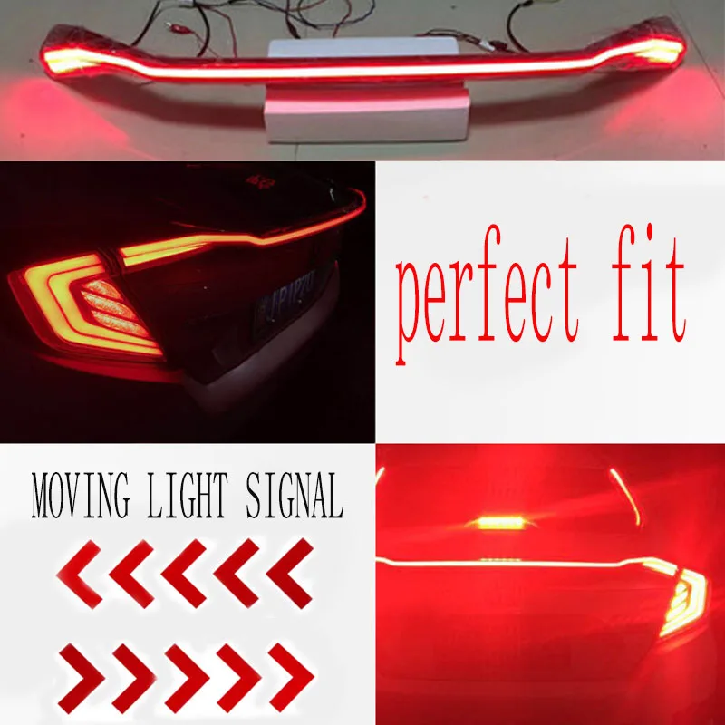 Для Honda Civic X10 ABS задний багажник спойлер светодиодный фонарь светильник с