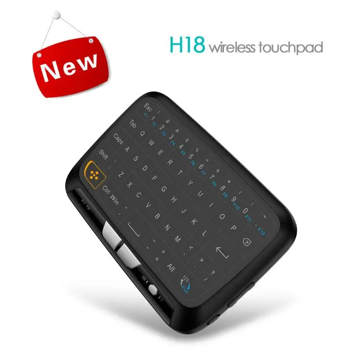 Мини H18 беспроводная клавиатура 2,4G Портативная клавиатура с тачпадом мышь для Windows Android/Google/Smart tv Linux Windows Mac
