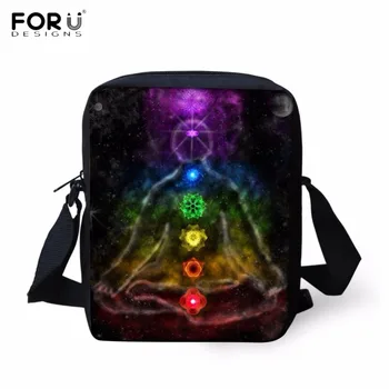 

FORUDESIGNS Casual Girls Mini School Bags Fashion Indian Chakra Floral 3D Printing Children Schoolbags Students Crossbody Bags